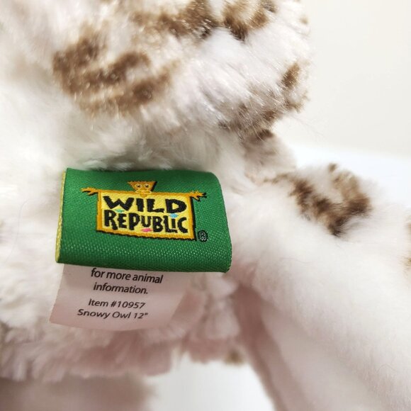 Wild Republic Cuddlekins Snowy Owl Stuffed Animal 12" Plush Nashville Zoo 2015 - Picture 6 of 8